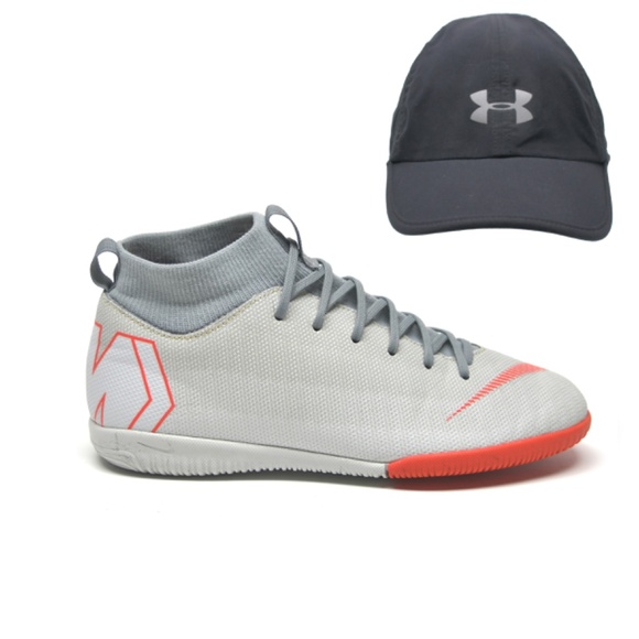 NIKE Jr. Mercurial High-Tops Size 5Y + Under Armour Complimentary Youth Cap - Picture 1 of 16